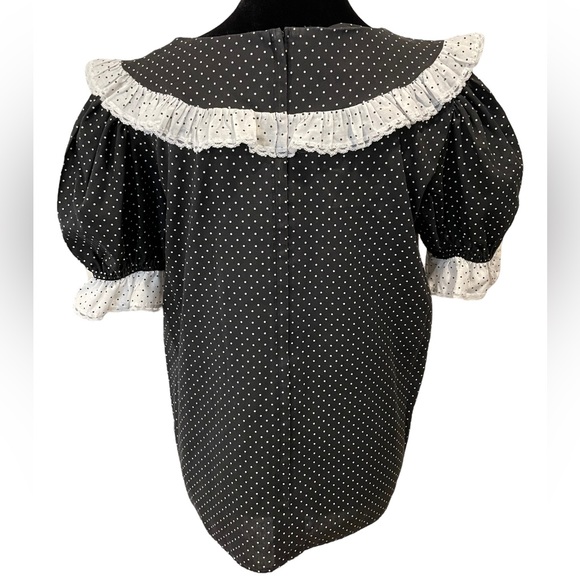 Partners Please by Malco Modes Vintage 70s Polka Dot Square Dance Skirt Top Set - Picture 8 of 12